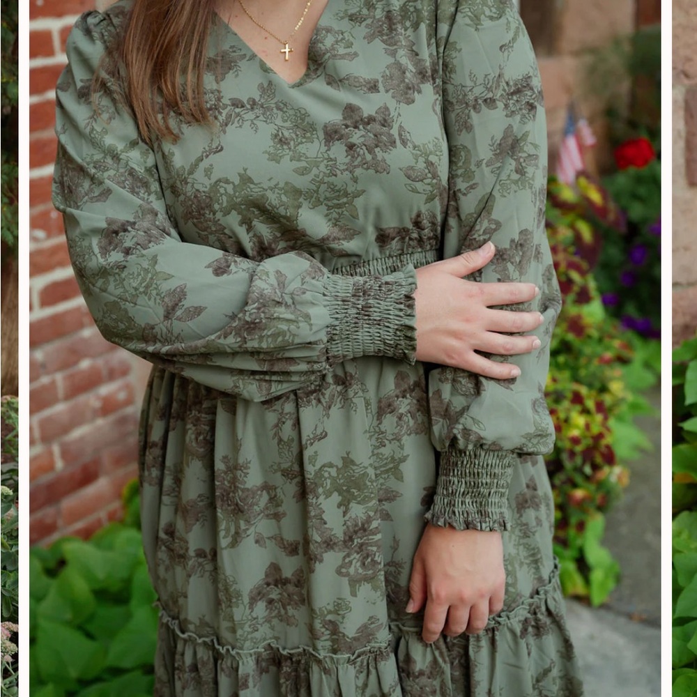 Milkerose Jacey Dress in Laurel Leaf Size 2X - Picture 6 of 13